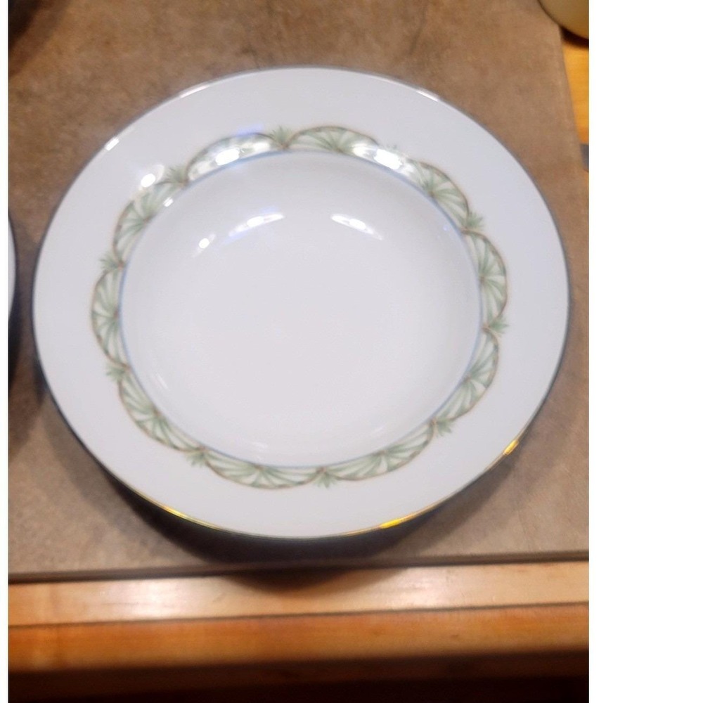 SET 2 Lenox British Colonial Shutter Soup pasta bowl Fine China Gold Rim